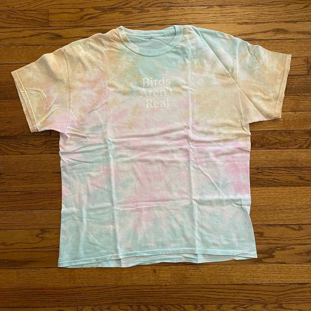 Birds Aren't Real Mens Adult's Tie Dye T-Shirt XL